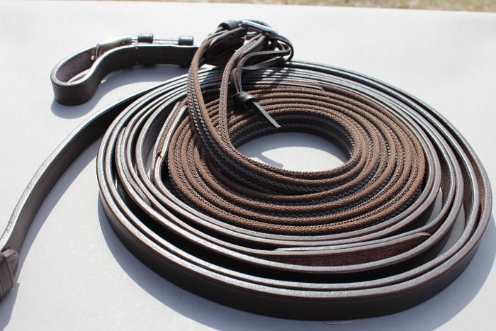Leidsel enkelspan antislip leer Ideal Equestrian-0