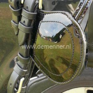 Bakstukken ronde oogkleppen, leer-789