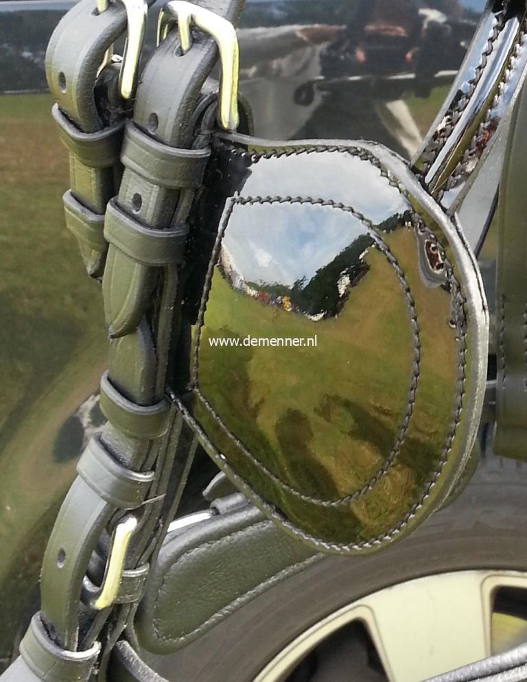 Bakstukken ronde oogkleppen, leer-789