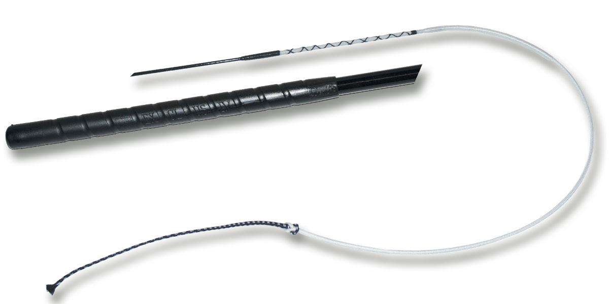 lichtgewicht fiberglas dressuurzweep zwart